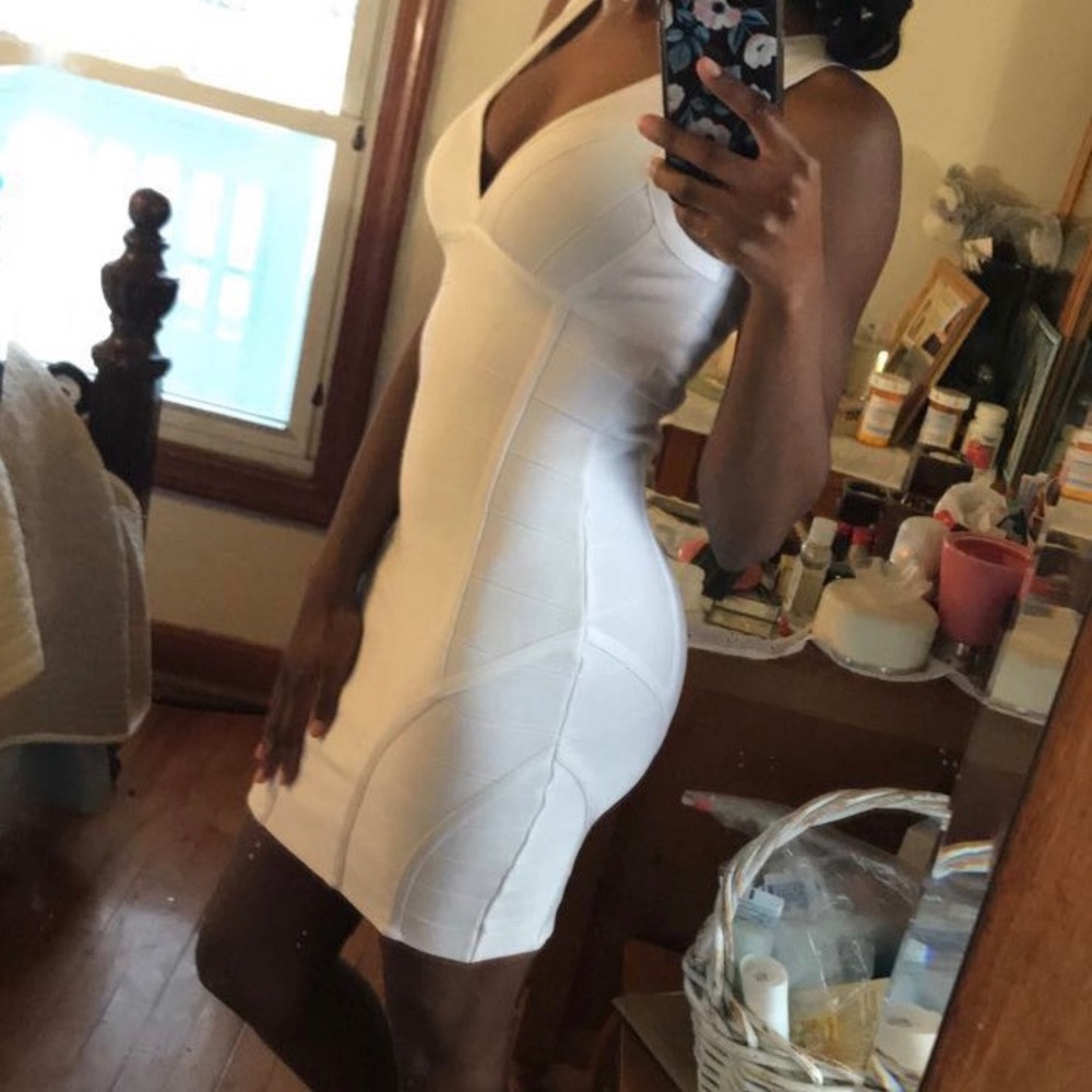 Bebe white dress